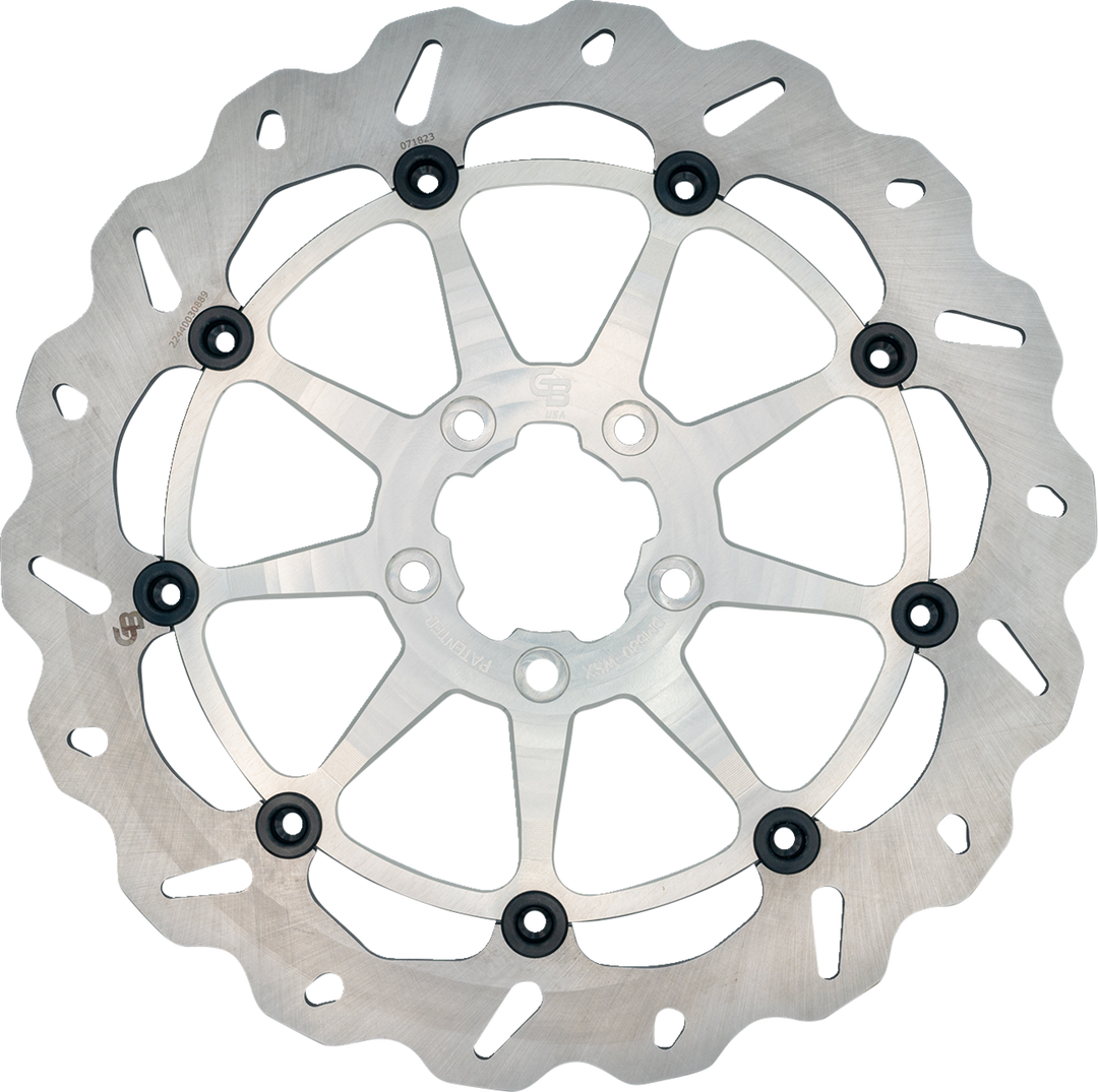 GBRAKES Brake Rotor - Front - Silver DF680CWSX-C