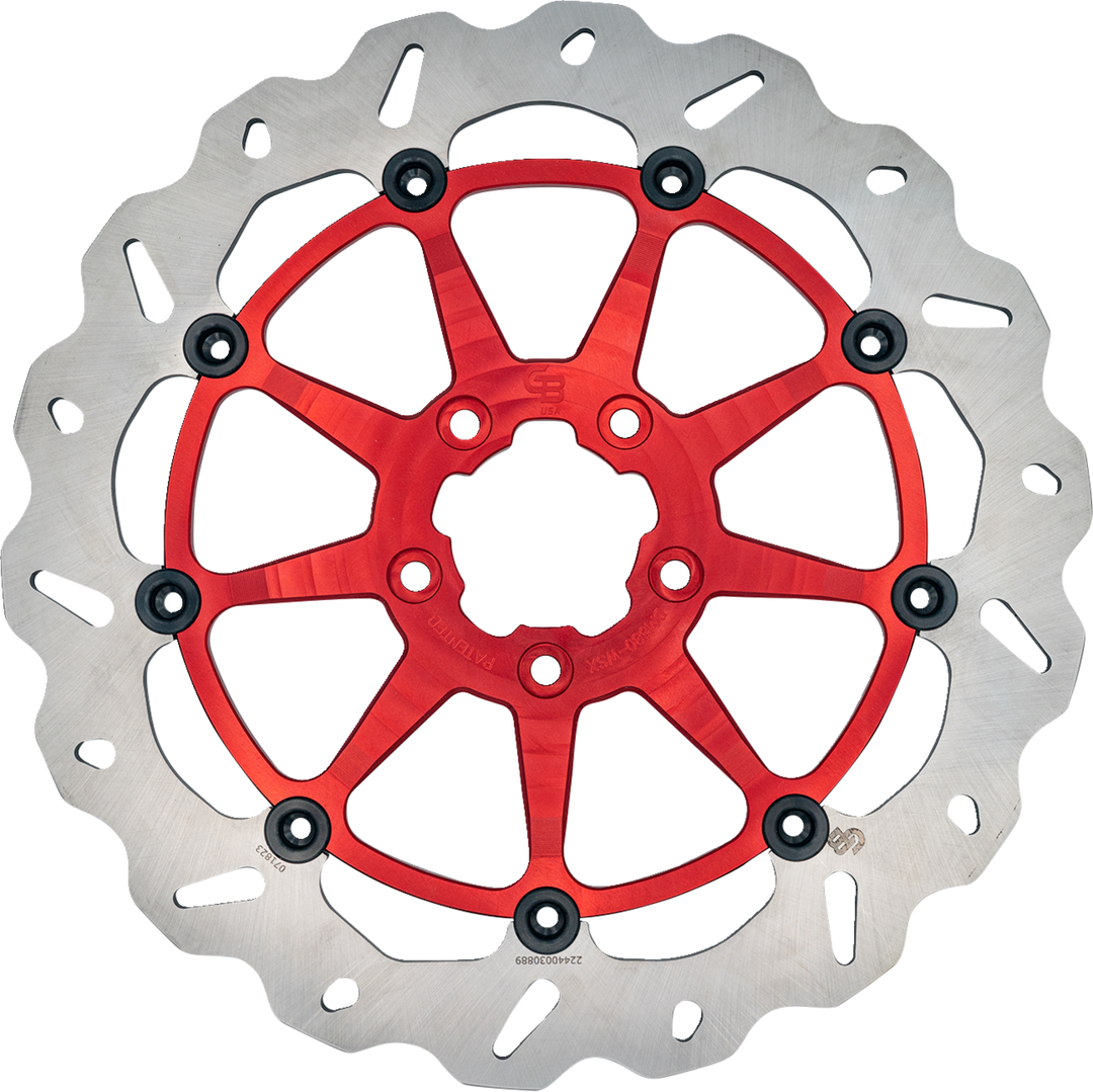 GBRAKES Brake Rotor - Front - Red DF680CWSX-R