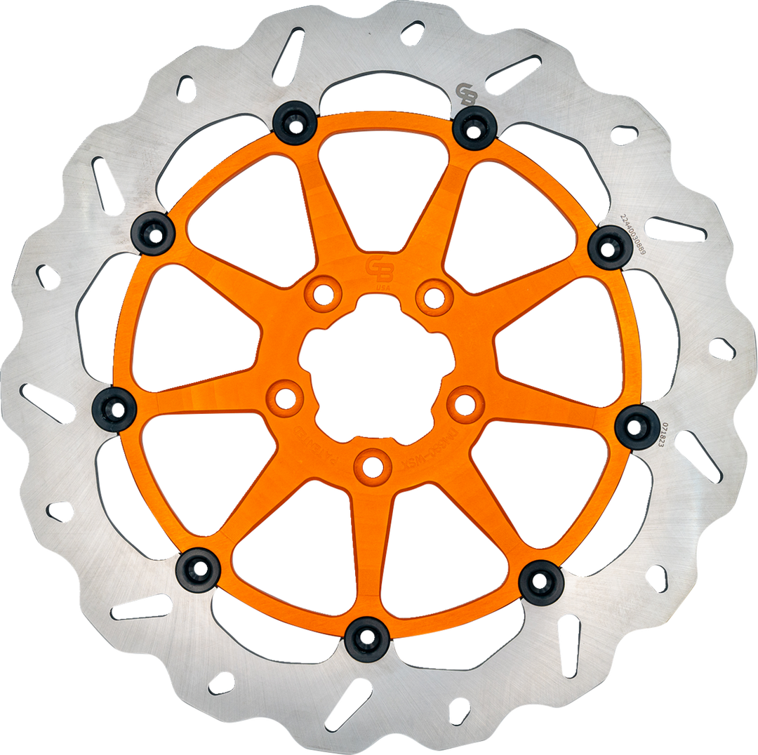 GBRAKES Brake Rotor - Front - Orange DF680CWSX-O