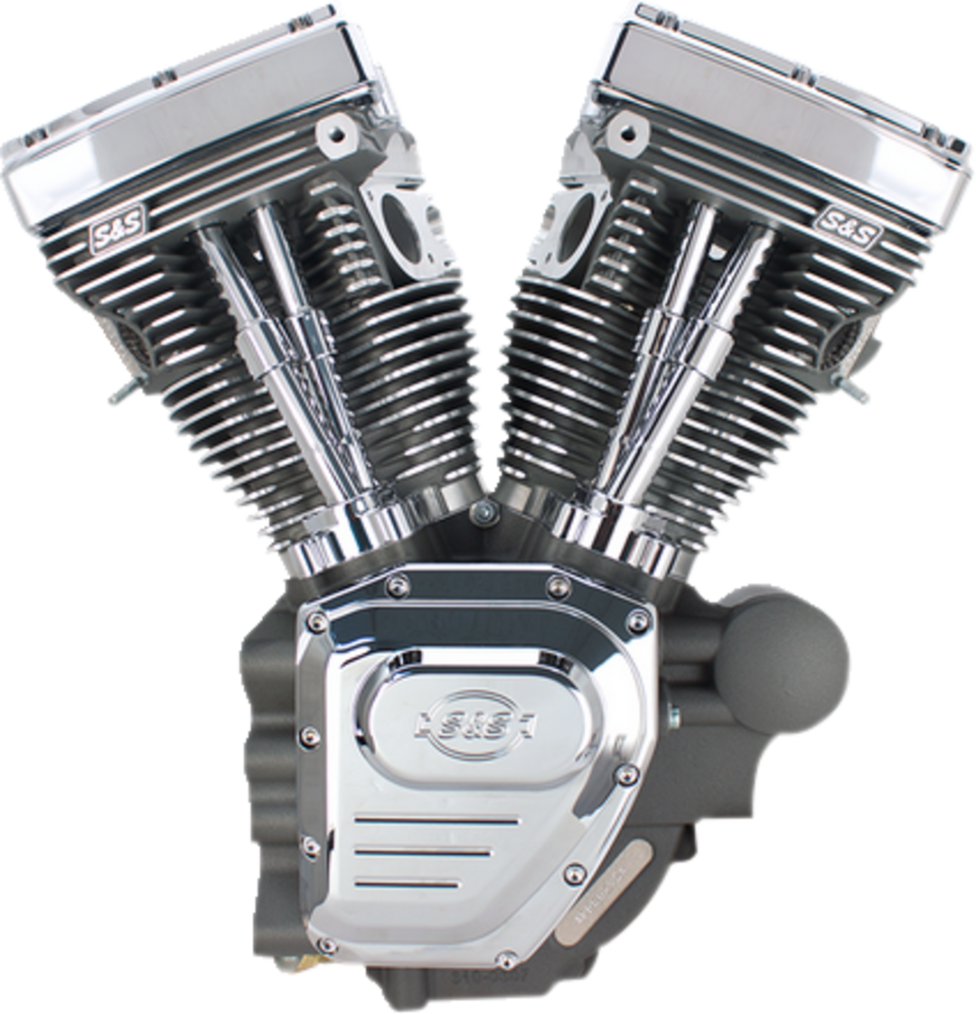 S&S CYCLE T124 Long Block Engine - Stone Gray - Touring 310-0512A