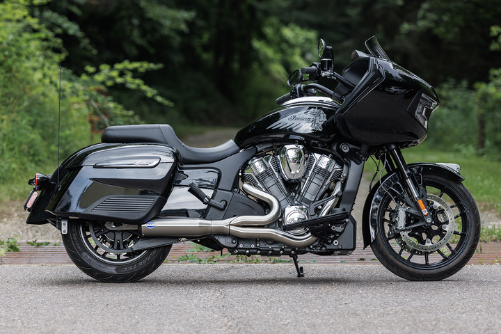 S&S CYCLE 2-into-1 Qualifier Exhaust System - 50-State - Brushed - Stainless Steel 550-1083