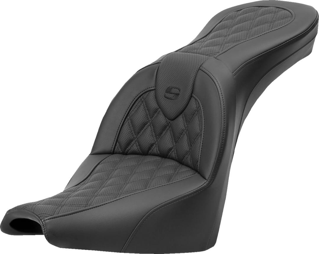 SADDLEMEN Roadsofa™ Seat - Lattice Stitch - without Backrest - FXBB/FXST '18-'24 818-30-182