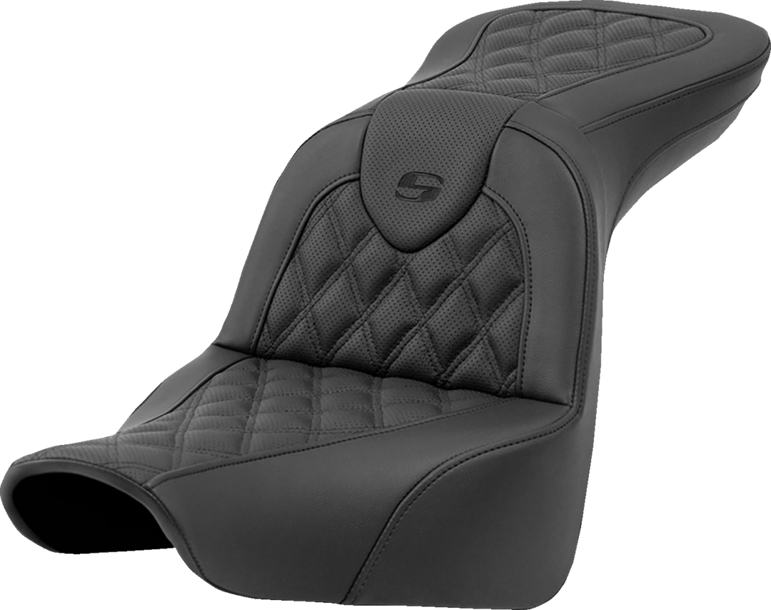 SADDLEMEN Roadsofa™ Seat - Lattice Stitch - without Backrest - FXLR/FLSB '18-'23 818-29-182