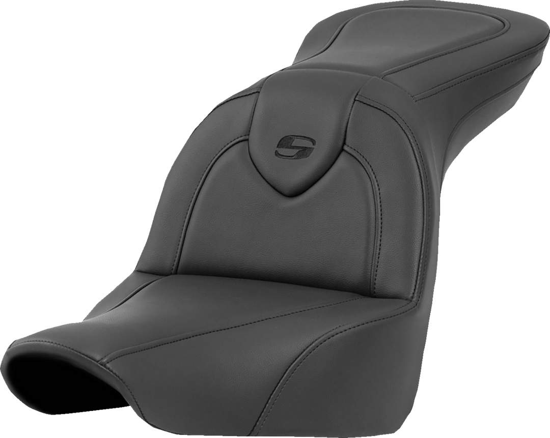 SADDLEMEN Roadsofa™ Seat - without Backrest - Black/Black Stitching - FXLR/FLSB '18-'23 818-29-187