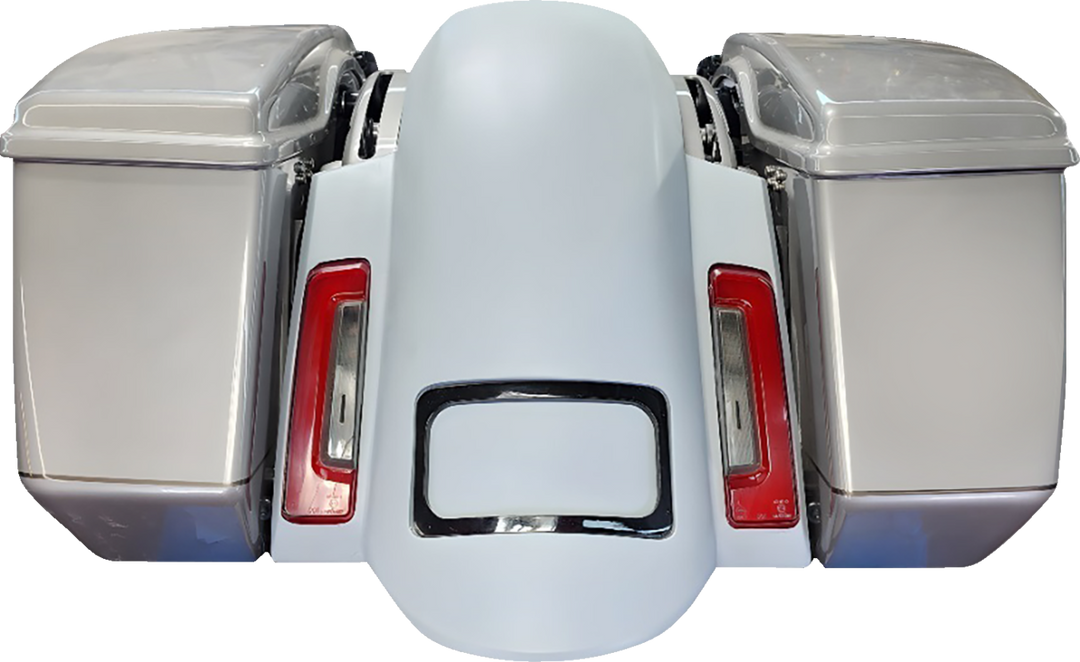 PAUL YAFFE BAGGER NATION Short Sport Rear Fender - With Black Plate Frame - HD Touring '23-'26 PYO:RF-SS-CVO-B