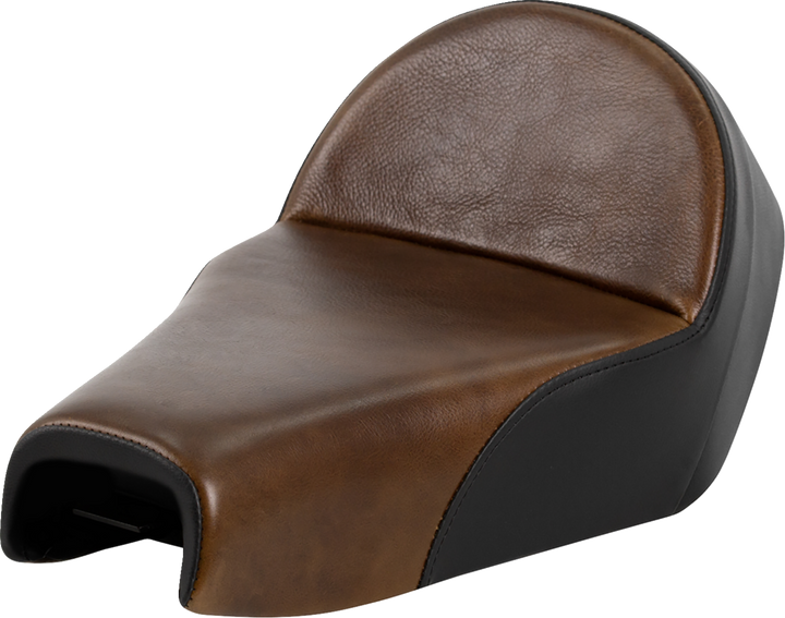 SADDLEMEN Lariat Solo Seat - Distressed Leather - 4.5 Gal Tank - XL '04-'22 807-03B-0041