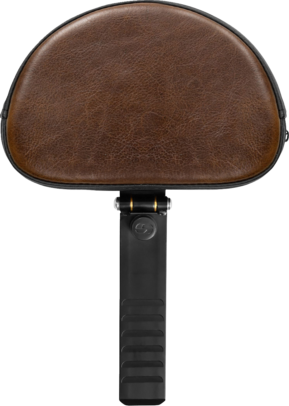 SADDLEMEN Backrest - Lariat - Distresssed Insert - Black Stitching - XL '04-'22 15708B