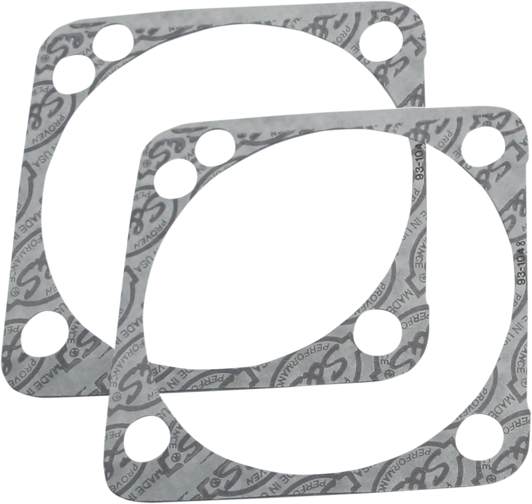S&S CYCLE Base Gaskets - Front or Rear 4.125" - SSW - '99-'17 Twin Cam 930-0099