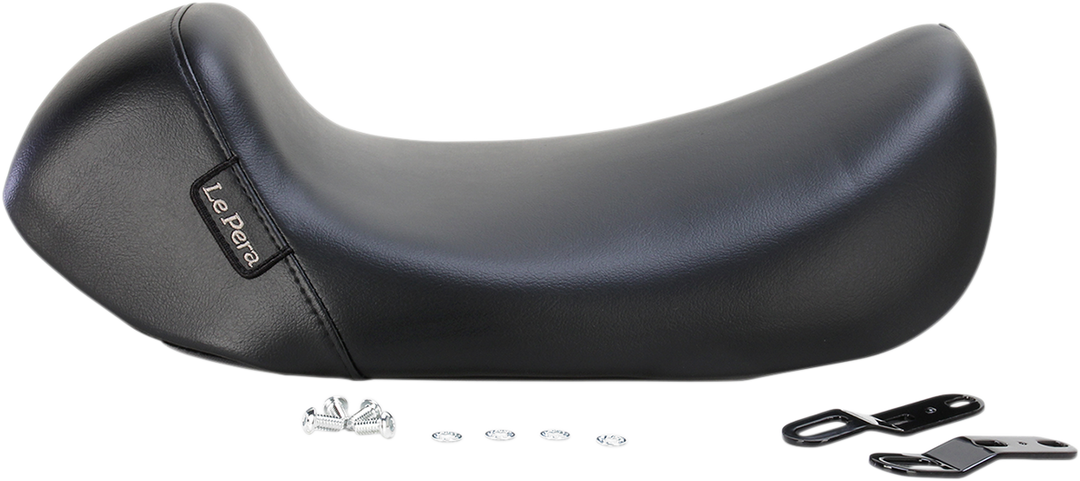 LE PERA Bare Bones Solo Seat - Smooth - Black - FL '08-'23 LK-005PY