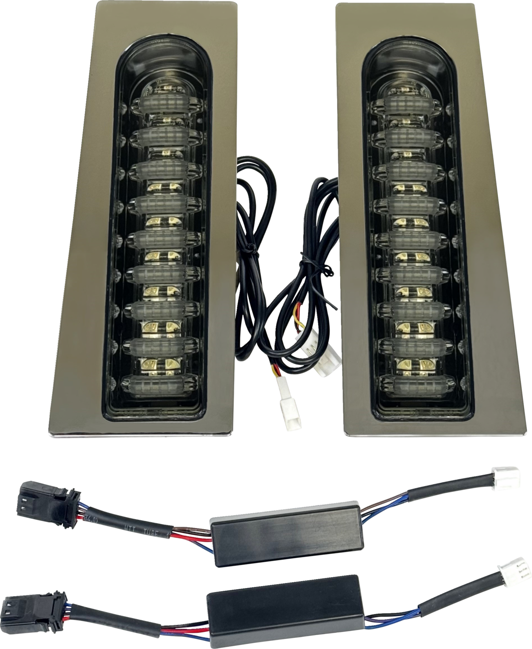 CUSTOM DYNAMICS ProBEAM® Auxiliary Fillerz® - Run/Brake/Turn - Smoke Lens - Chrome PB-FILL-23-SC