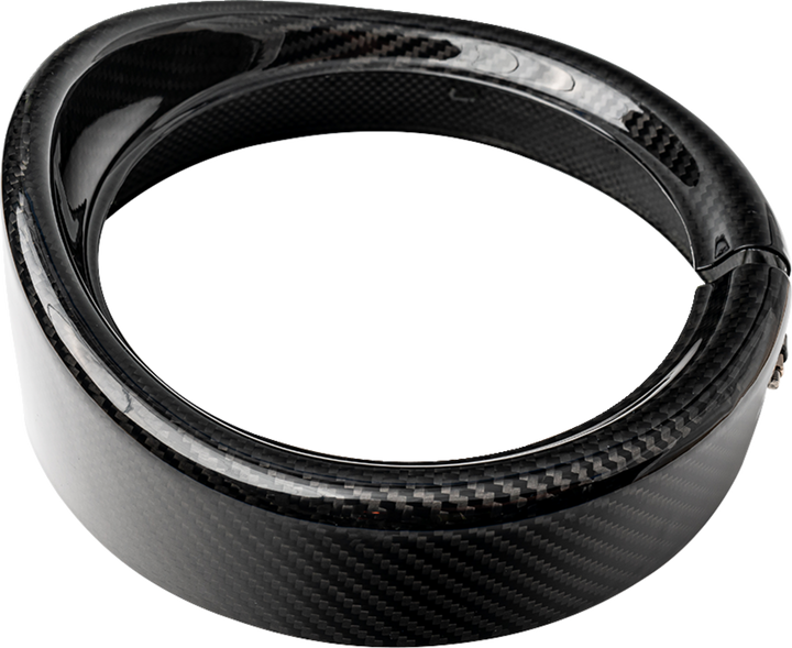 SLYFOX Headlight Trim w/ Visor - 7" - Gloss 1508-3111