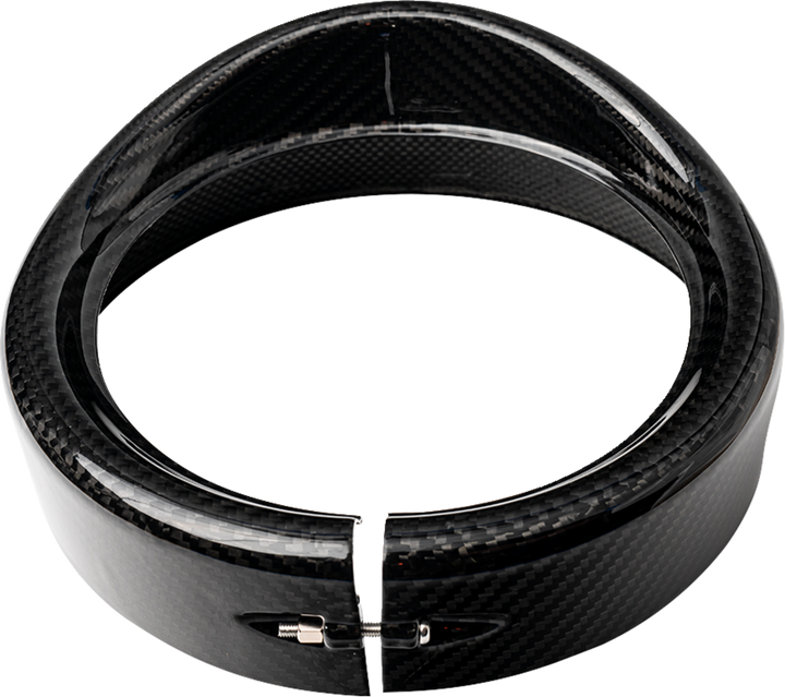 SLYFOX Headlight Trim w/ Visor - 7" - Gloss 1508-3111
