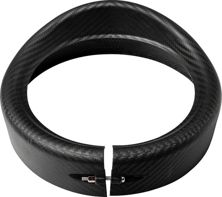 SLYFOX Headlight Trim w/ Visor - 7" - Matte 1508-3112