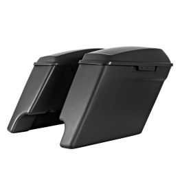 Unpainted 4" Dual Cut Stretched Saddlebags for Harley® Touring '14-'23