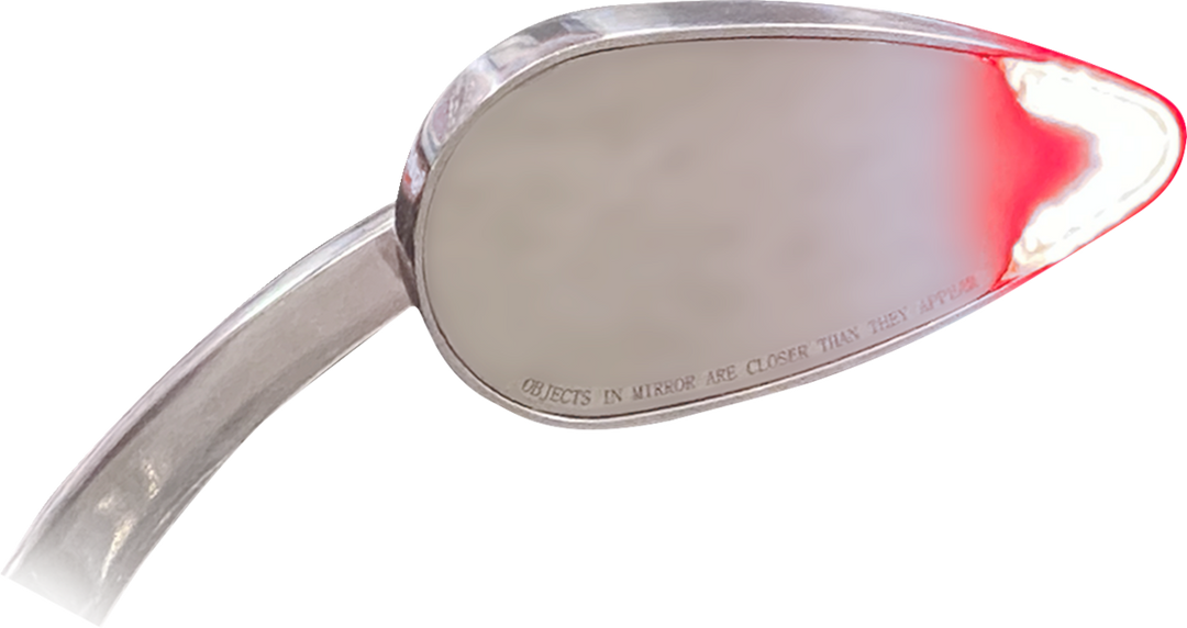 CUSTOM DYNAMICS Mirrors - Side View - with LED Turn Signal - Chrome - Pair CD-MIR-PLUG-C