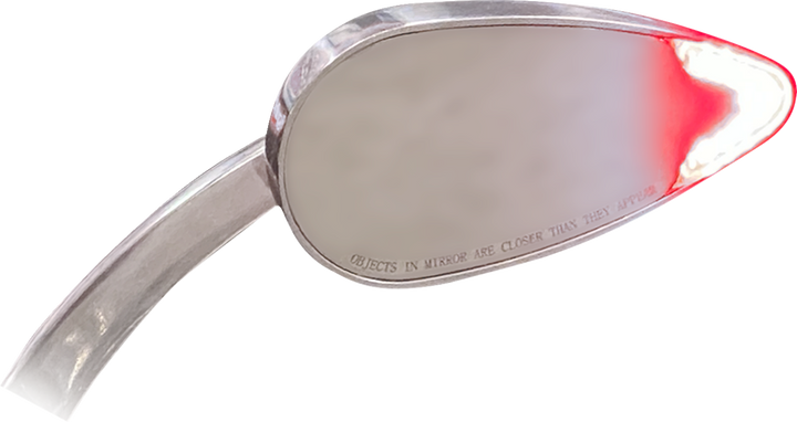 CUSTOM DYNAMICS Mirrors - Side View - with LED Turn Signal - Chrome - Pair CD-MIR-PLUG-C