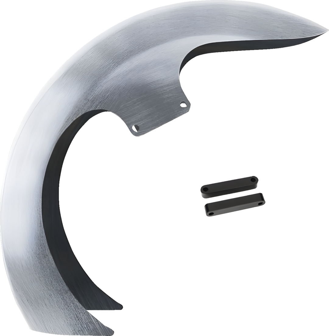 PAUL YAFFE BAGGER NATION DEI Front Fender - 19" Wheel - With Black Adapters - HD Touring PYO:DEI-OEM-23CVO-B