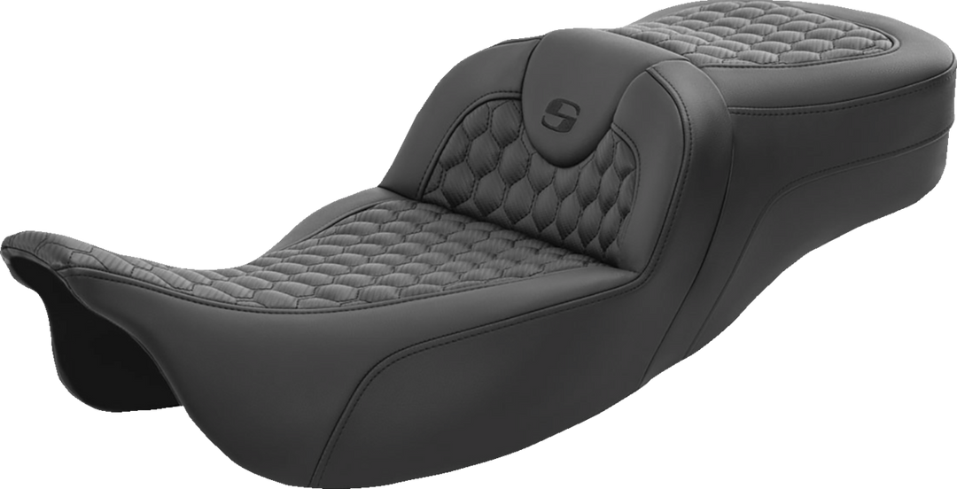 SADDLEMEN RoadSofa Seat - Honeycomb - Extended Reach - FL '08-'23 - 808-07B-190