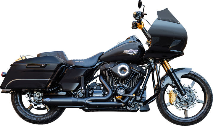 S&S CYCLE 2-into-1 Qualifier Exhaust System - 50-State - Black 550-1110