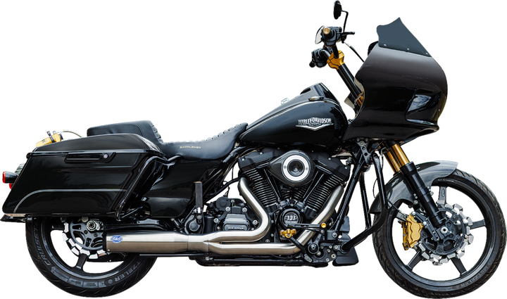 S&S CYCLE 2-into-1 Qualifier Exhaust System - 50-State - Silver 550-1108
