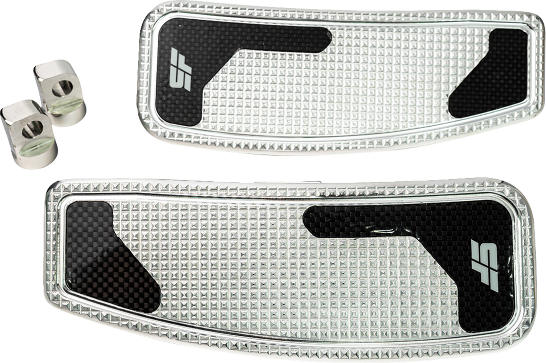 SLYFOX Mini Floorboards - Chrome Polished - Male Mount SF-906-00-2