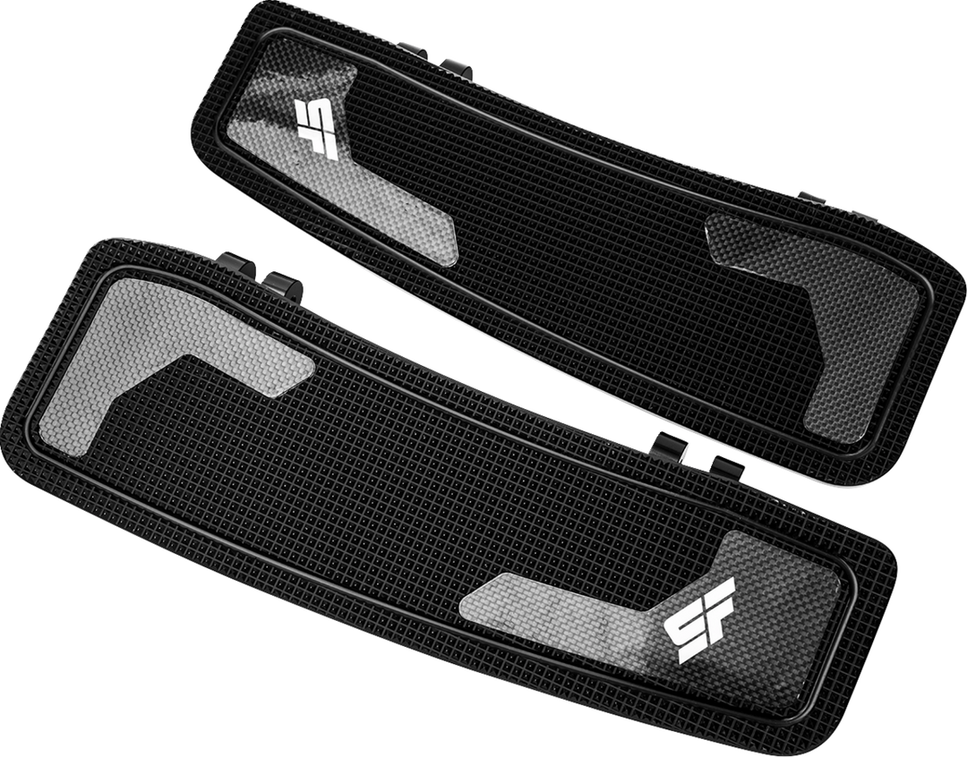 SLYFOX Driver Floorboards - Black Anodized - Touring SF-905-00-1