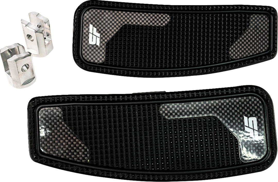 SLYFOX Mini Floorboards - Black Anodized - Male Mount - M8 SF-906-01-1