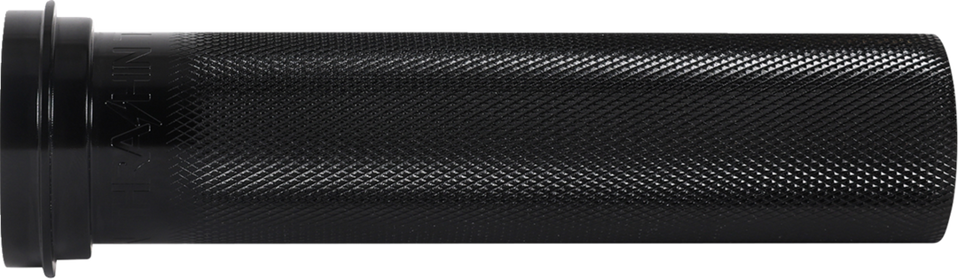 THRASHIN SUPPLY CO. Throttle Tube - Knurled - 1" - TBW - Touring - Black - TSC-2704-1