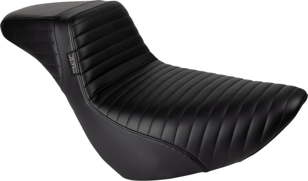 LE PERA Kickflip Daddy Long Legs Low Rider Seat - Pleated - Black - FL/FX '18-'24 LYR-590DLPT