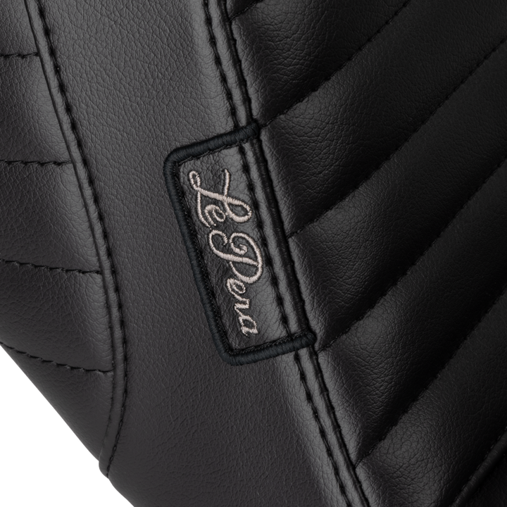 LE PERA Kickflip Daddy Long Legs Low Rider Seat - Pleated - Black - FL/FX '18-'24 LYR-590DLPT