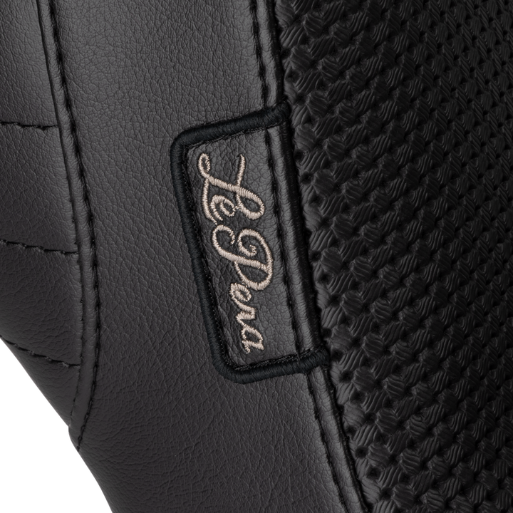LE PERA Kickflip Daddy Long Legs Low Rider Seat - Basket Weave - Black - FL/FX '18-'24 LYR-590DLBW