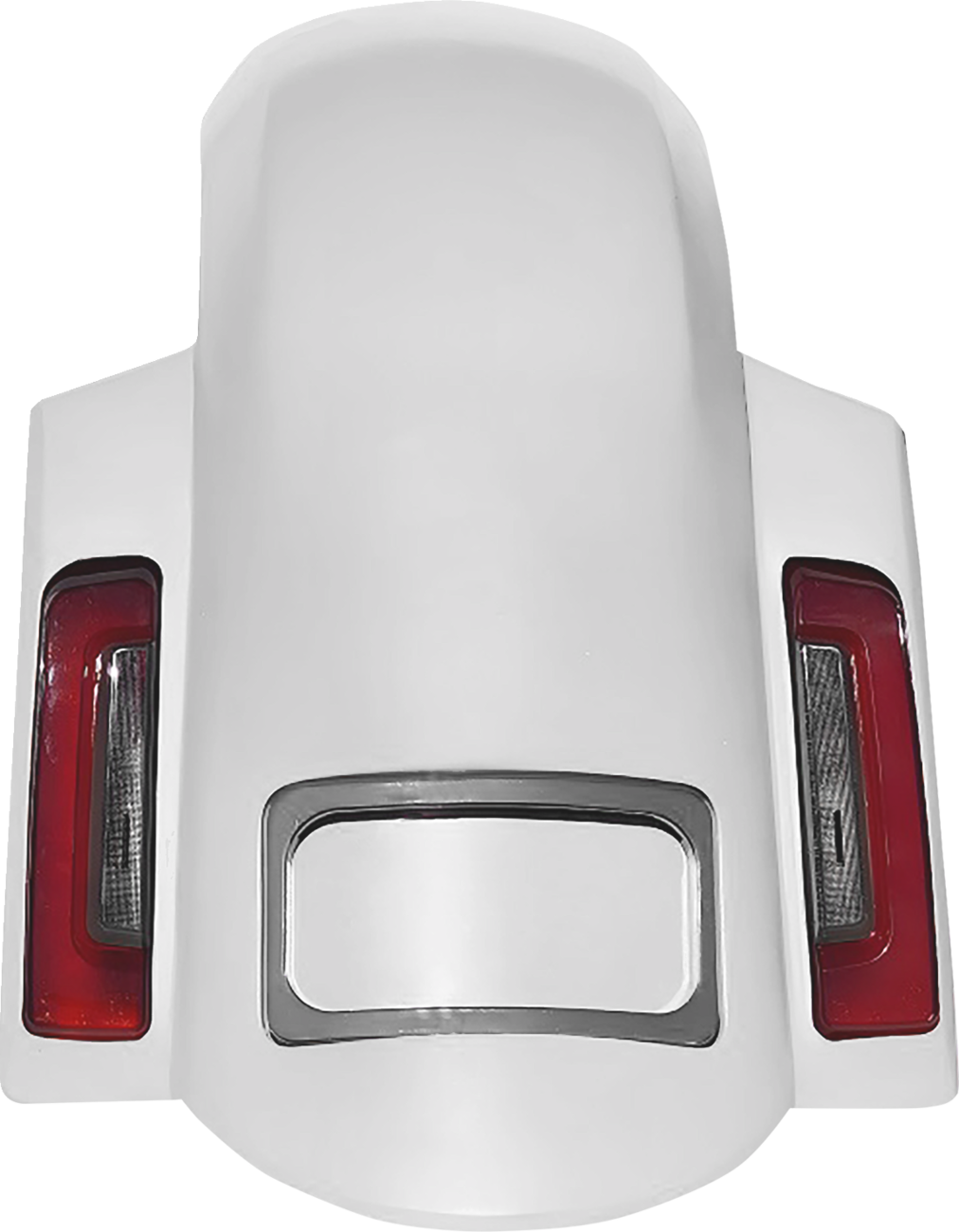 PAUL YAFFE BAGGER NATION Short Sport Rear Fender - With Chrome Plate Frame - HD Touring '23-'26 PYO:RF-SS-CVO-C