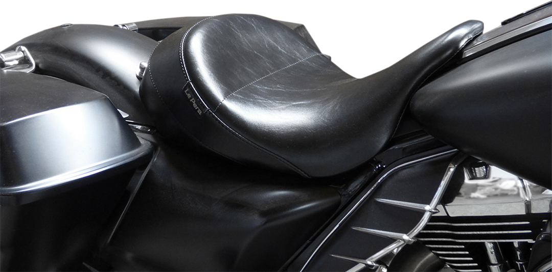LE PERA Aviator Up Front Solo Seat - Smooth - Black - FL '08-'24 LKU-017
