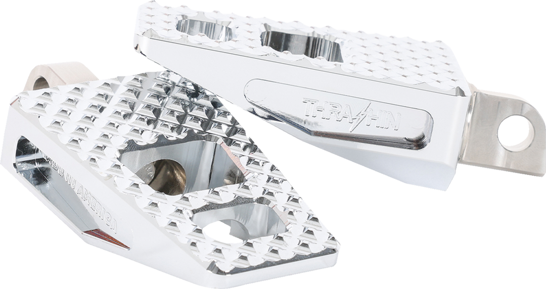 THRASHIN SUPPLY CO. P-54 Footpegs - Front/Rear - Chrome - TSC-2020-3-D