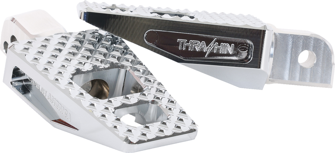 THRASHIN SUPPLY CO. P-54 Footpegs - Rear - Chrome - TSC-2020-3-SR