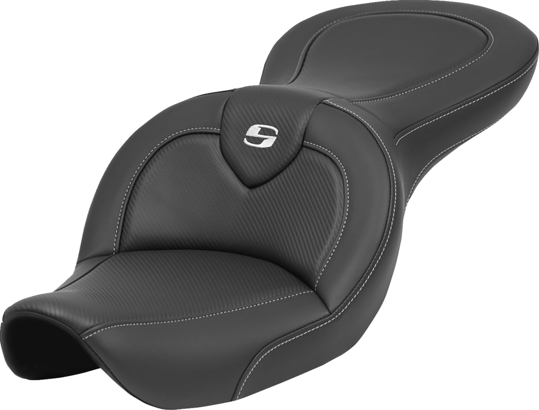 SADDLEMEN Roadsofa™ Seat - without Backrest - Carbon Fiber - FXDWG '96-'23 896-05-185