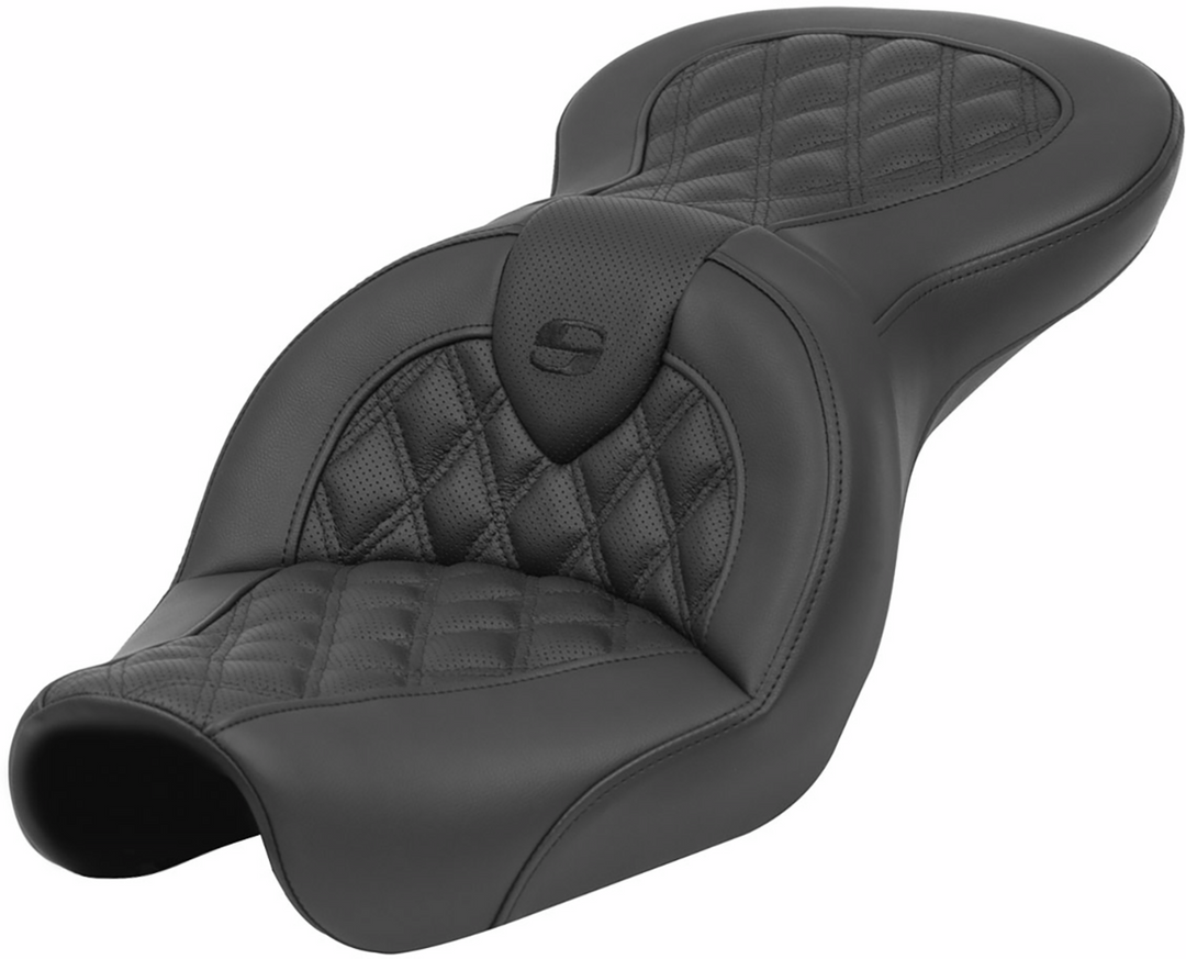 SADDLEMEN Roadsofa™ Seat - Lattice Stitch - without Backrest - FXD '04-'05 804-04-182