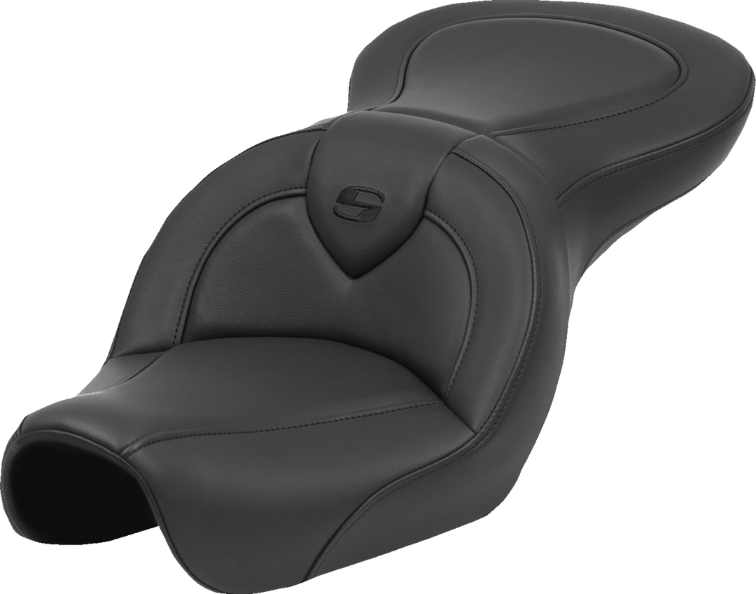 SADDLEMEN Roadsofa™ Seat - Black Stitch - without Backrest - FXD '04-'05 804-04-187