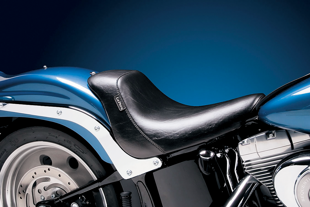 LE PERA Bare Bones Solo Seat - Smooth - Black - FXST '06-'17 LGK-007