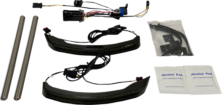 CUSTOM DYNAMICS Saddlebag Lights - Low Profile - Smoke Lens - Indian CD-IND-SPR-V2-S