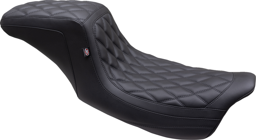 MUSTANG One Piece 2-Up Squareback Seat - Double Diamond - Black Stitch - FL '08-'25 75299