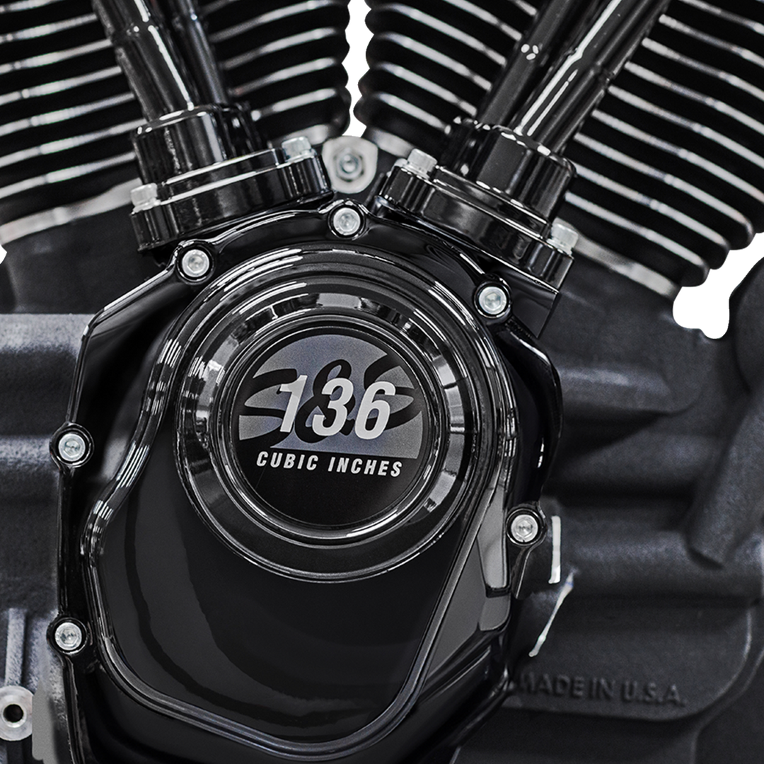 S&S CYCLE MK136 Black Edition Engine - 550G Gear Drive - Oil Cooled - Race Only - M8 Touring 310-1289