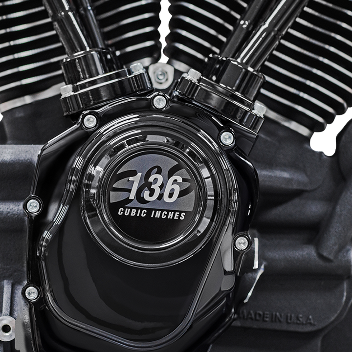 S&S CYCLE MK136 Black Edition Engine - 550G Gear Drive - Oil Cooled - Race Only - M8 Touring 310-1289