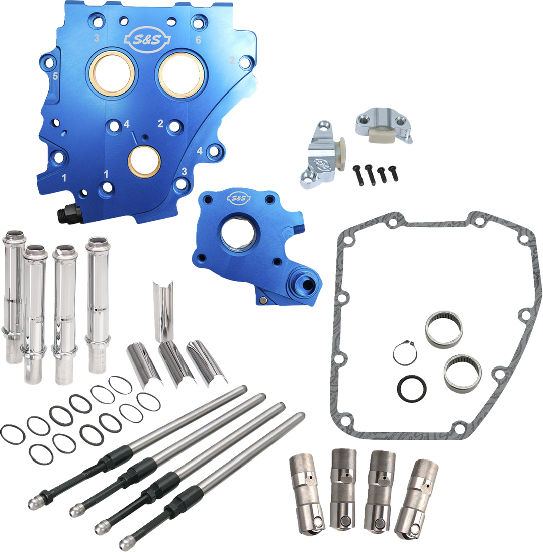 S&S CYCLE Cam Chest Kit without Cams - Chain Drive - Chrome Pushrods - Twin Cam 310-1273