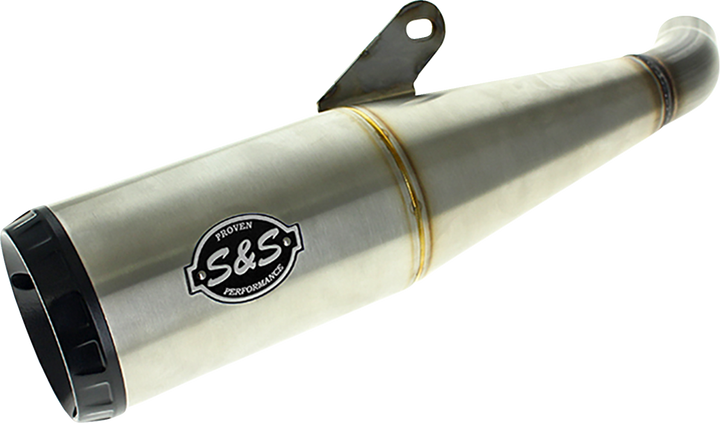 S&S CYCLE Grand National Slip-On Muffler - Brushed Stainless Steel - X™500 550-1114