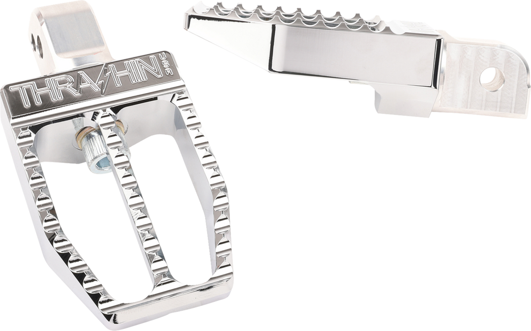 THRASHIN SUPPLY CO. Militant Footpegs - Rear - Chrome - TSC-2019-3-SR