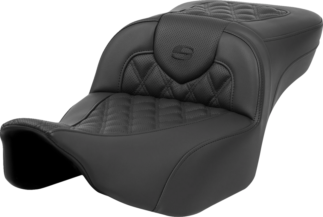 SADDLEMEN Roadsofa™ Extended Reach Seat - Lattice Stitch - without Backrest - FL '23-'24 823-07-184