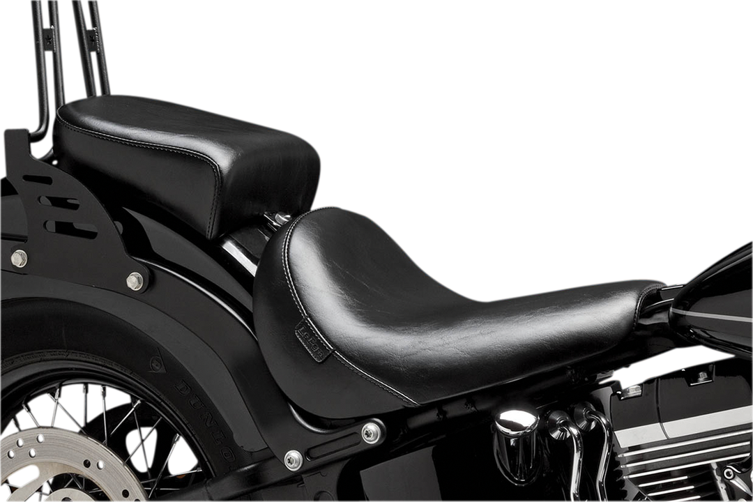 LE PERA Bare Bones Pillion Pad - Deluxe - Smooth - Black - FLS/FXS '11-'17 LKS-007PDX