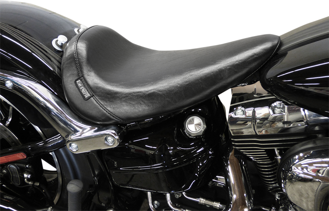 LE PERA Bare Bones Solo Seat - Smooth - Black - FXSB '13-'17 LKB-007
