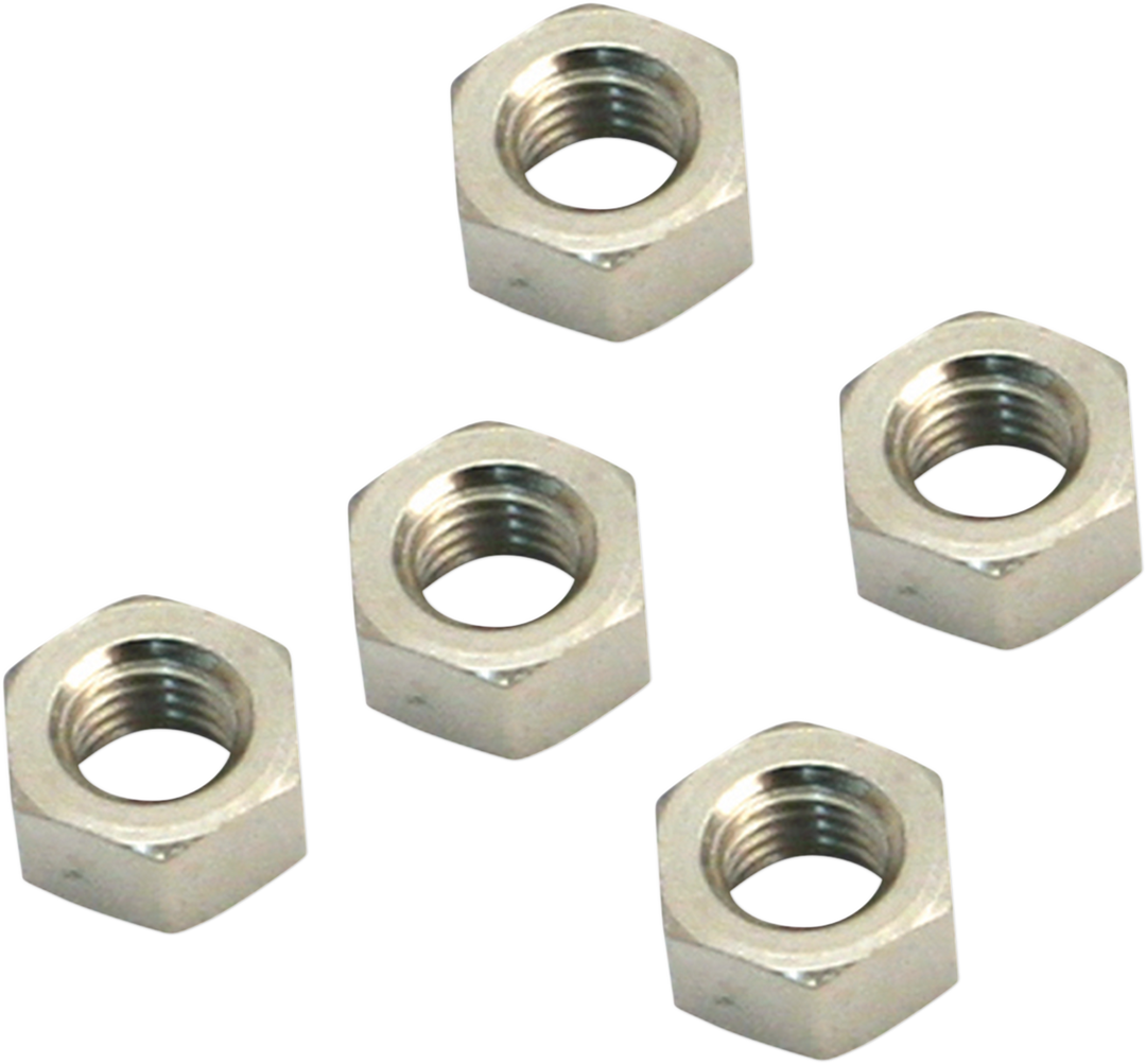 S&S CYCLE Throttle Shaft Nuts - Super E/G Carburetors - 5-Pack 11-2363